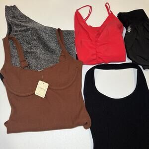 Lot Of Five Mixed Brand Size XS Free People Babaton Lovers + Friends Zara Bundle